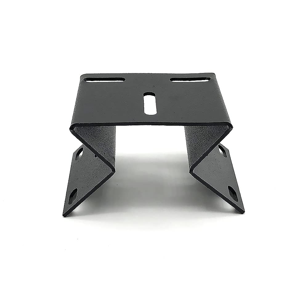 CCTV Video Surveillance Camera Mounting Bracket Vertical Wall Corner Right Angle Plate Supporting Holder Crane Metal Black White (Black Mount)