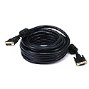 Monoprice DVI-D Digital Cable - Resolutions up to 2048 x 1536, CL2, Dual Link, 9.9 Gbps, 24AWG, 25 Feet, Black