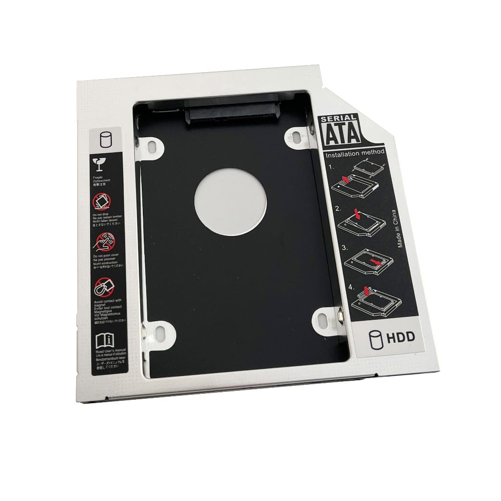 DY-tech 2nd Hard Drive HDD SSD SATA Optical Bay Caddy Frame Tray for Lenovo ThinkPad L410 L412 L420 L421