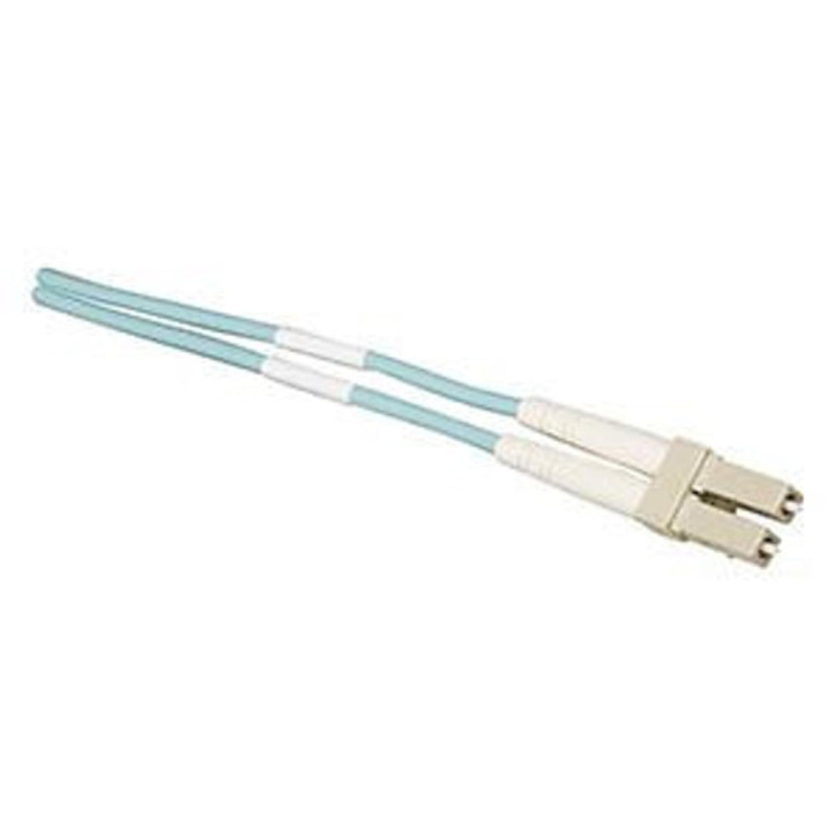 Allen Tel GBLC2-D4-01 Fiber Optic Cable Assembly Patch Cord, LC To LC, Duplex Cable, Multimode Fiber, 1-Meter Length, Aqua Jacket