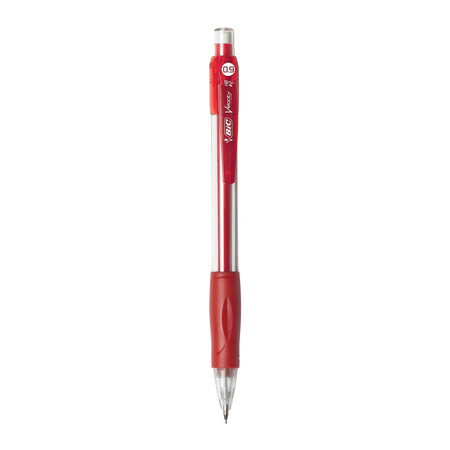 BIC Velocity Strong Lead Mechanical Pencils, With Colorful Barrel, Thick Point (0.9mm), 5-Count Pack Mechanical Pencils With Erasers