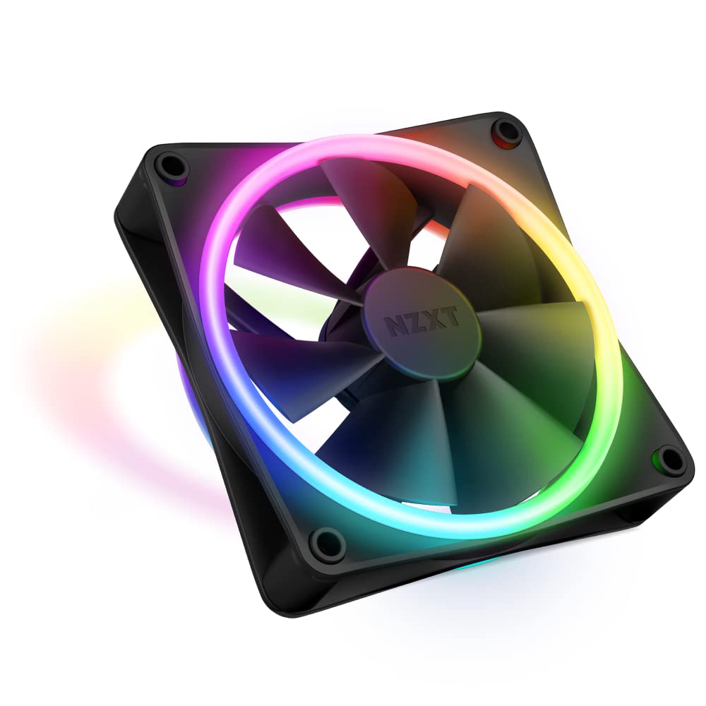 NZXT F120 RGB Duo - 120mm Dual-Sided RGB PC Case Fan - Black