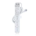 Leviton Medical Grade Surge Protective Power Strip, 15-Amp, 125-volt, 6-Outlets, 7-Feet Cord Length, 5306M-1S7