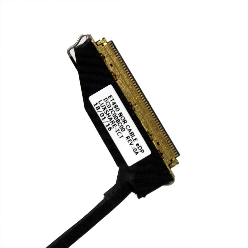 Zahara LCD LED LVDS Screen Display Wire Screen Line Cable 30pin NO Touch Replacement for Lenovo ThinkPad T480 ET480 A485 20L6, 20L5, 20MU, 20MV