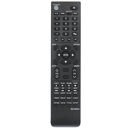 RC-RCA1 Remote Control for RCA TV Remote, Used in The Living Room or Room, No Programming or Pairing Needed, Replacement TV Remote Compatible Models