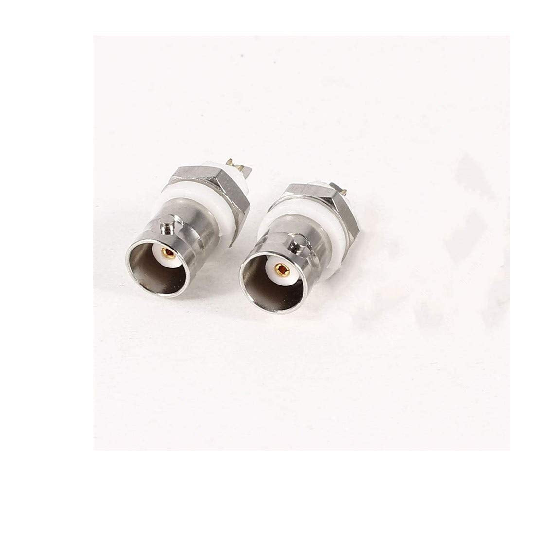 bnafes BNC Chassis Panel Mount Socket Female Jack Solder Type Connectors Adapter - (10 Pcs)