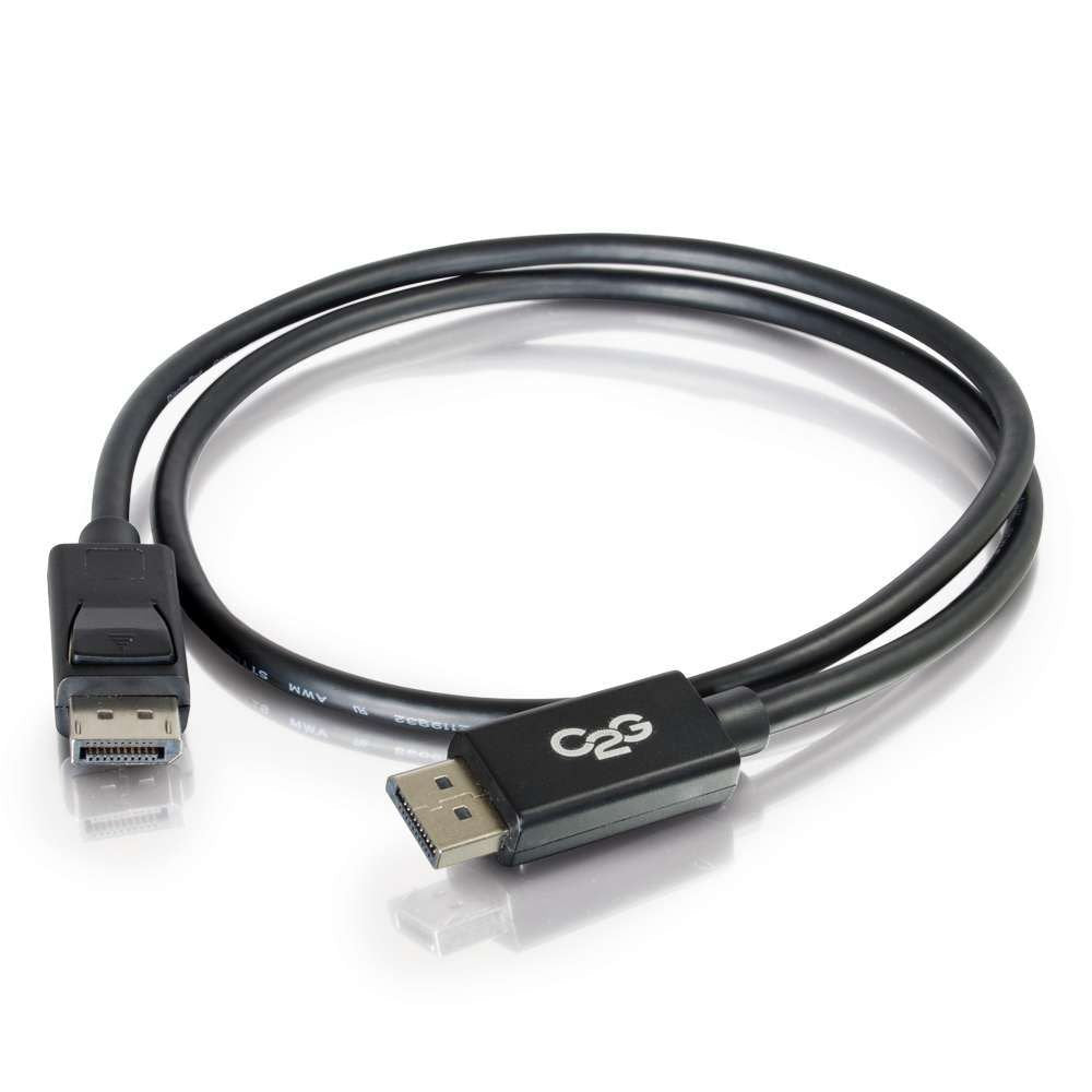 C2G Legrand DisplayPort 1.2, Male to Male Displayport Cable, Black Display Port Cable, 6 Foot Digital Display Cable, Displayport 8k UHD, 1 Count, C2G