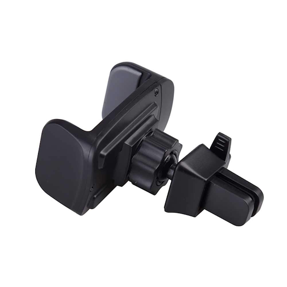 LAX Gadgets Air Vent Phone Holder for Car - Cradle Type Car Mount with Air Vent Clip - Adjustable Side Jaws Pro Grip Car Mount - Black