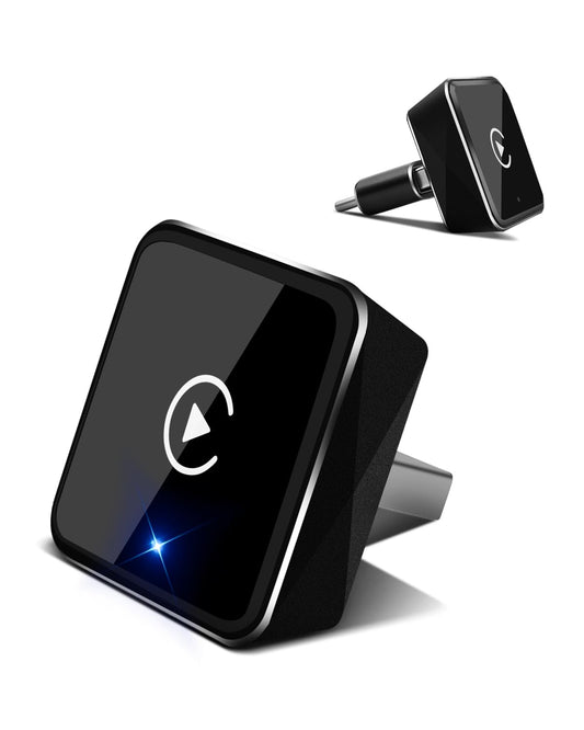 2025 Upgraded Apple Car Play Wireless Adapter for iPhone - Factory Wired CarPlay to Wireless, Auto-Reconnect, Plug & Play for iOS 10+ (iPhone 6+)