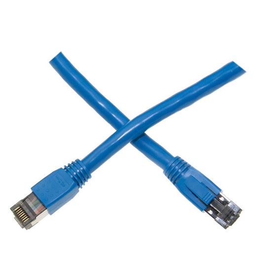 CableWholesale Cat8 S/FTP Shielded Ethernet Cable, 40Gbps, 35 ft, Blue