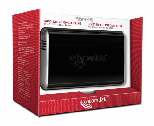 Acomdata Samba USB 2.0 3.5-Inch IDE/SATA Hard Drive Enclosure SMBXXXU2E-BLK (Black)
