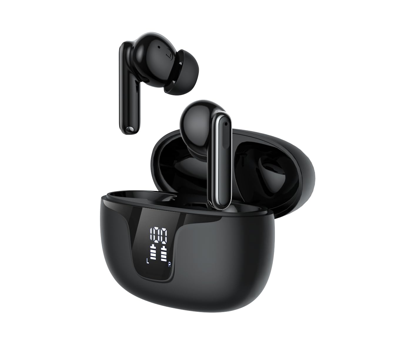 Helm True Wireless 5+ Headphones/Earbuds Upgraded with Advanced Noise Cancelling, True HiFi Sound & Deep Bass, Secure Fit, Sport Sweatproof IPX5…