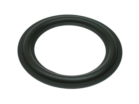 RS-5.25: 5.25" Rubber Surround, 5.125" OD, 3.5" ID, Black Angle Attach