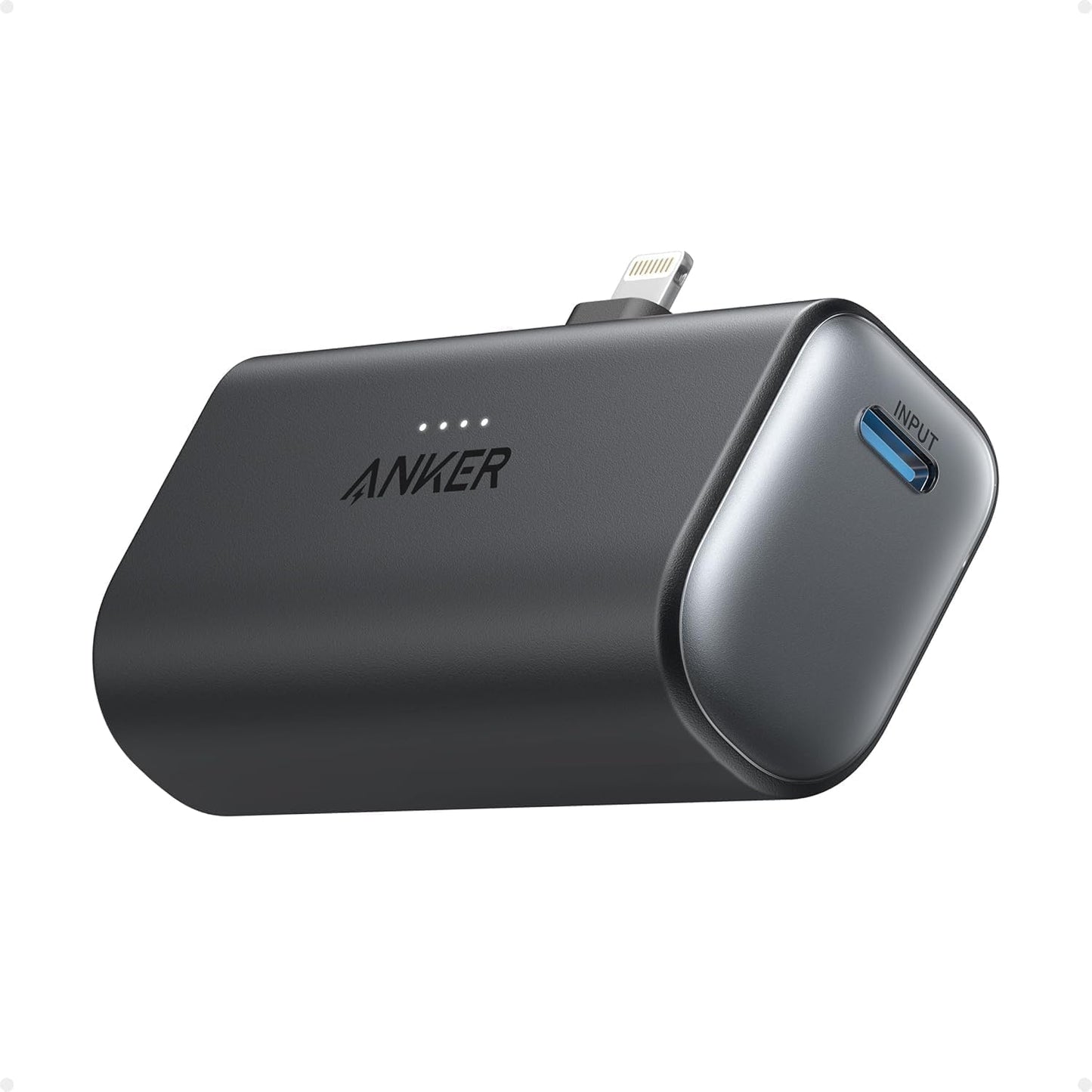 Anker Nano 5,000mAh Portable Charger for iPhone, MFi Certified Built-in Lightning Connector, 12W Compact Battery Pack for iPhone 14/13/12 Series