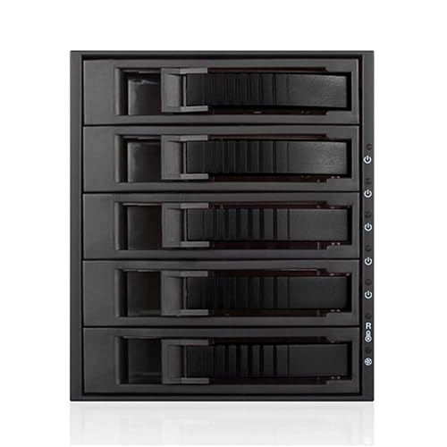 i-Star BPU-350HD-BLACK 3X 5.25 to 5X 3.5 2.5" 12Gb/s HDD SSD Hot-swap Rack