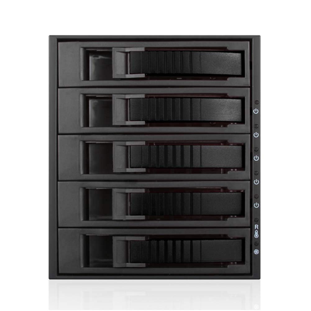 i-Star BPU-350HD-BLACK 3X 5.25 to 5X 3.5 2.5" 12Gb/s HDD SSD Hot-swap Rack