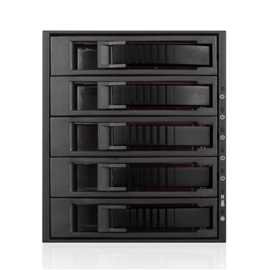i-Star BPU-350HD-BLACK 3X 5.25 to 5X 3.5 2.5" 12Gb/s HDD SSD Hot-swap Rack