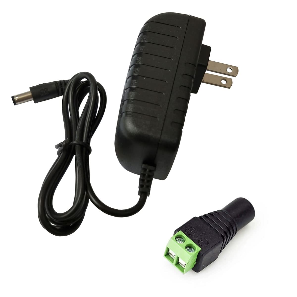 Yuarisx AC 100-240V to DC 12V 2A 24W Power Supply Adapter Converter Transformers with 5.5 x 2.5mm Plug for LED Strip Flexible Lights, CCTV Security…