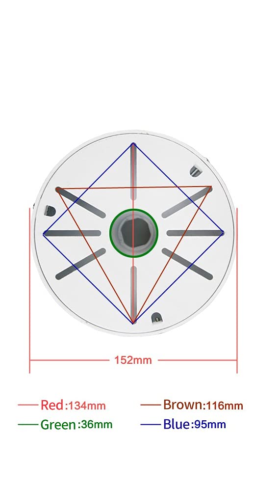compcctv Dome Camera Universal Heavy-Duty Outdoor Security Camera Pole Mount Bracket Universal Security Camera CCTV Security Camera Mount Bracket (1