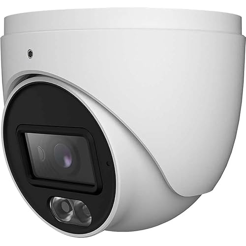 Titanium IP-5IRD4S4C4-28 4 Megapixel Network IR Lite IP Turret Camera, 4MP@20FPS 2.8mm Matrix IR up to 98ft ICR DWDR Built-in Mic 12V DC/PoE IP67