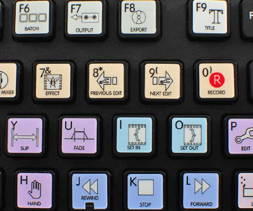 Adobe Premiere Galaxy Series Keyboard Labels 12X12 Size