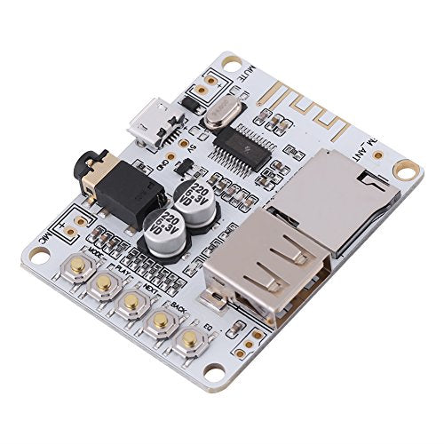 Bluetooth Audio Receiver Board 4.1, Wireless Stereo Audio Module with USB & MicroSD Card Decoding, MP3 Player Sound Board for DIY Car/Home Speaker