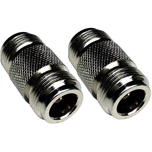 CESS 2pcs N Type Adapter N Female to N Female Barrel RF Coax Connector Coupler 50ohm for Ham Radio Antenna, WiFi Antenna, Router