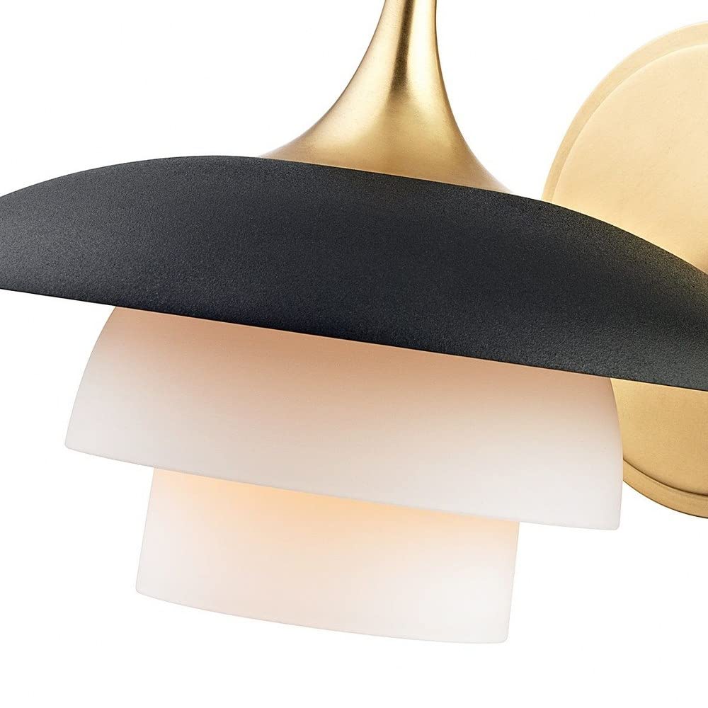 Hudson Valley Lighting 1011-PN Barron - 1 Light Wall Sconce 8.25 inches Tall and 8 inches Wide - Polished Nickel