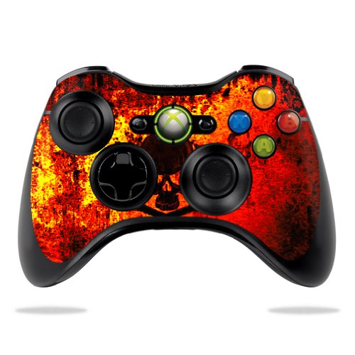 MightySkins Skin Compatible with Microsoft Xbox 360 Controller - Bio Skull | Protective, Durable, and Unique Vinyl Decal wrap Cover | Easy to Apply