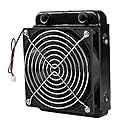 CPU Radiator, DC12V CPU Liquid Cooling Radiator With Fan, G1/4 Thread Heat Row Radiator with Fan, 18 Tubes 120mm Radiator CPU Liquid Cooler