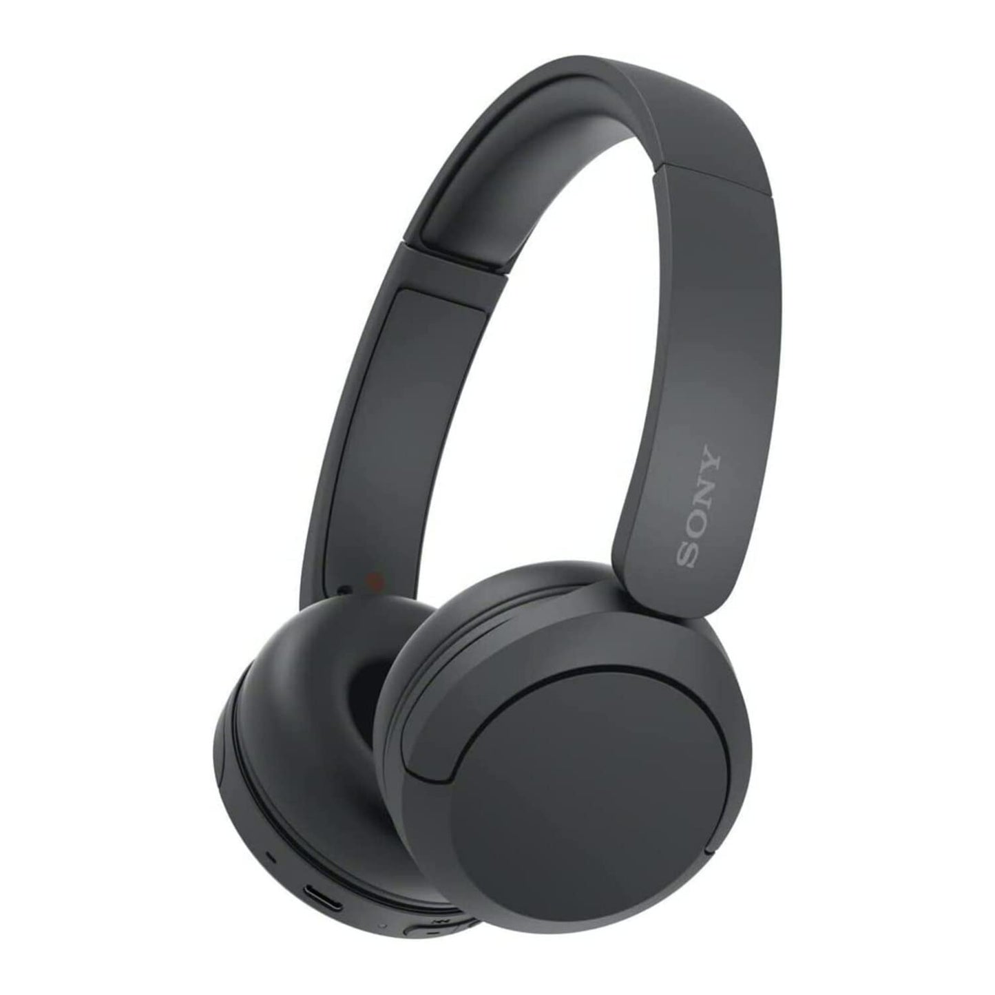 Sony WH-CH520 Compact Easy Carrying Wireless Bluetooth On-Ear Headphones (Black) Bundle with Knox Gear Metal Headphone Stand (2 Items)