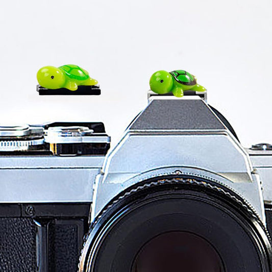 Camera Hot Shoe Cover, Cute Hot Shoe Cap, Hot Shoe Protector Compatible with Sony Fujifilm Fuji Canon Nikon Pentax Leical Panasonic (2pcs Tortoise)