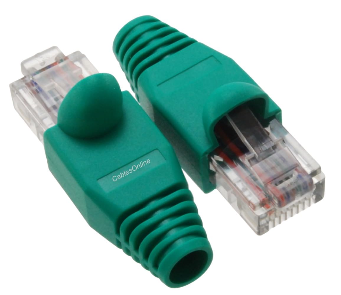 CablesOnline 6-Pack 10/100 4-Pair Ethernet Green Loopback Plugs, TS-UL02-6