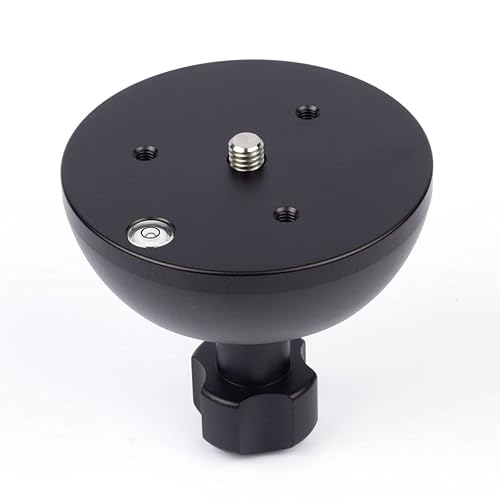 XINYING 100mm Bowl Adapter,Half Ball Flat to Bowl Adapter Converter with 3/8 inch Screw for Manfrotto Weifeng Video Tripod Fluid Head DSLR Rig Camera
