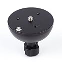 XINYING 100mm Bowl Adapter,Half Ball Flat to Bowl Adapter Converter with 3/8 inch Screw for Manfrotto Weifeng Video Tripod Fluid Head DSLR Rig Camera