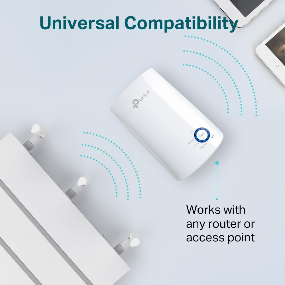 TP-Link 300Mbps Universal Wall-Plug Wi-Fi Range Extender - TL-WA850RE