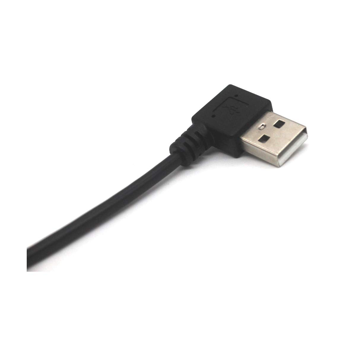 Kework 12 Inch Right Angle USB 2.0 Splitter Cable, USB Extender 1 Male to 2 Female HUB Extension Cord