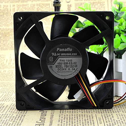 for FBA12G24H 24V 0.3A 3-Wire 12038 Inverter Cooling Fan