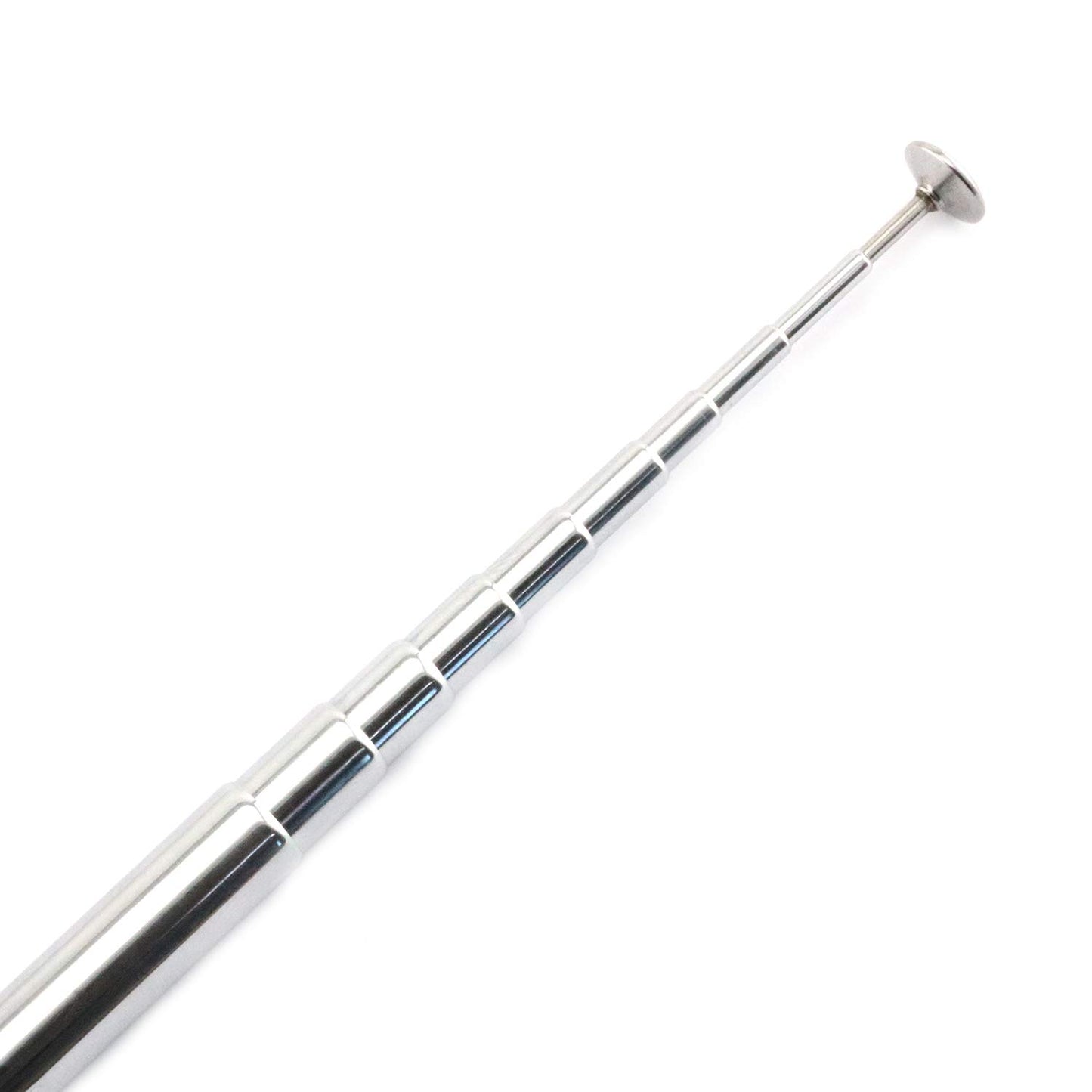 Maxmoral 1 Piece FM Telescopic Aerial Antenna with F Male Connector 10 Sections 1.2m 75 Ohm TV Radio DAB AM/FM for Home Audio Radio Stereo Receiver