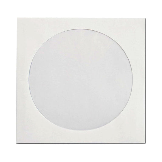 Quality Park Paper CD/DVD Sleeve, Ungummed, White, 4.825 x 5, 250 per Box, (62905)