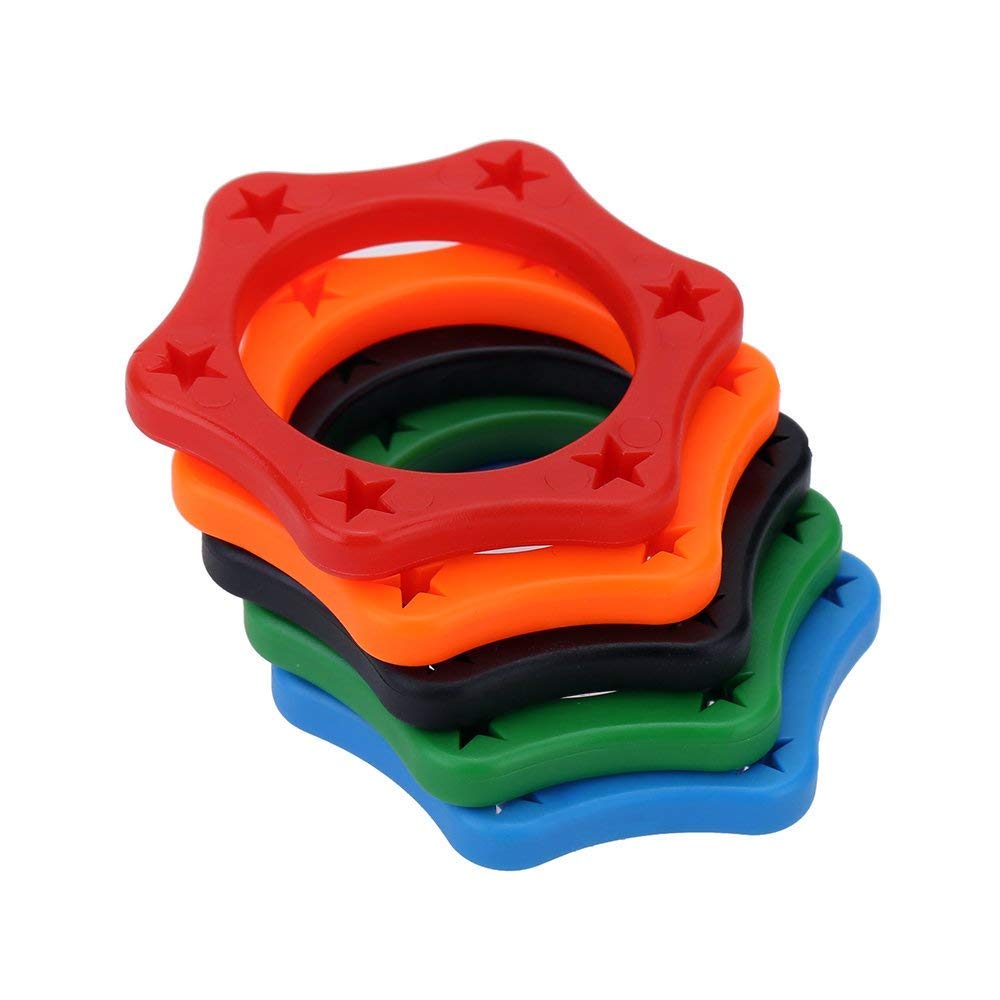 Bolymic Anti-rolling Handheld Mic Protection Silicone Ring Holder,for Shure Wireless Mic 38mm 5 PACK,For SM58