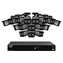 16-Channel Fusion NVR System with 4K (8MP) IP Cameras 16 / Black