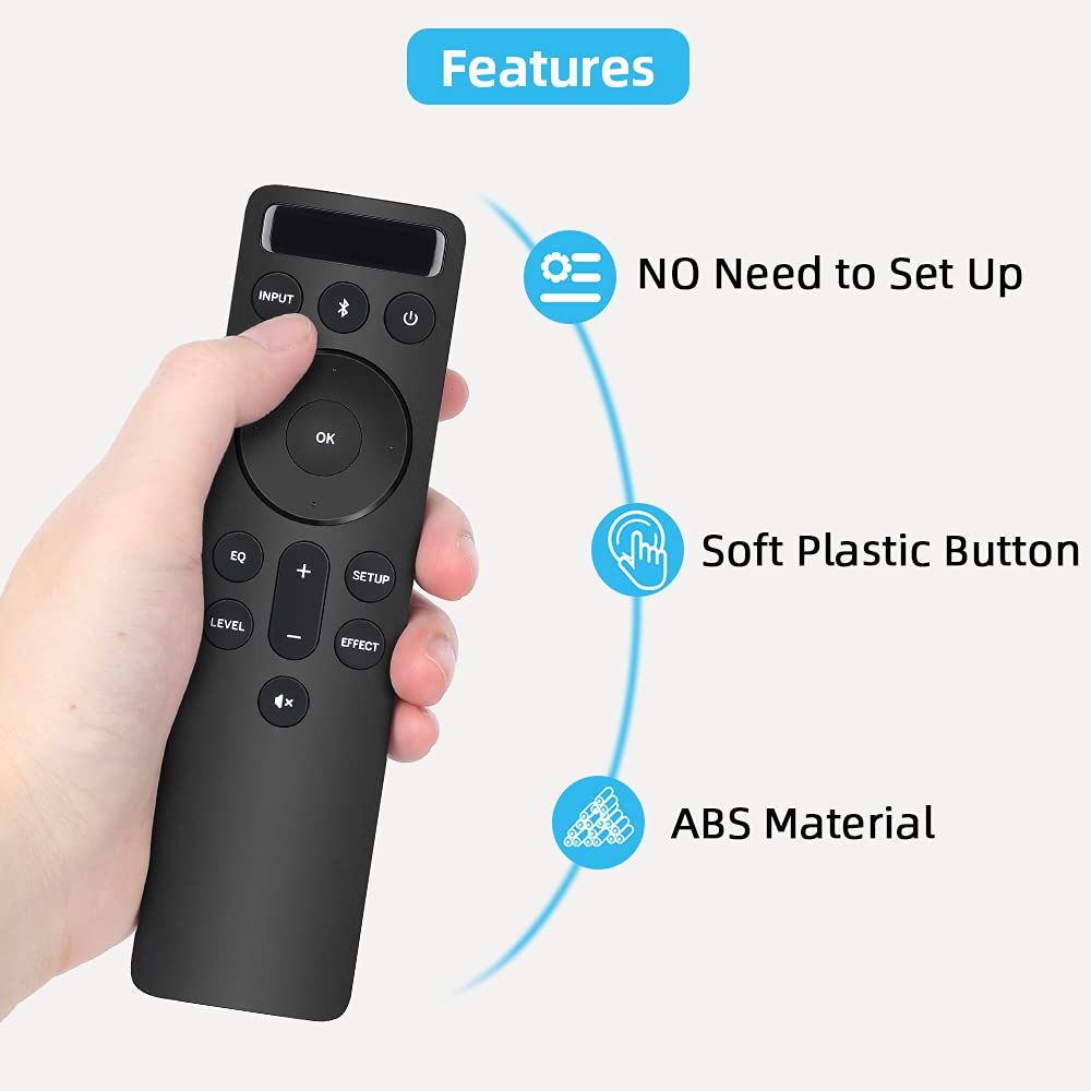 for VIZIO-Soundbar-Remote-Replacement with Backlit Display, OEM Remote for VIZIO 5.1/2.1 Home Theater Sound Bar, for M/V/P Series Home Audio Sound