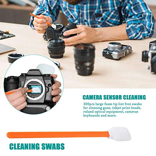 Wellgler's 5.11" Foam Cleaning swabs, for Electronics, Cameras, Optical Lenses or Inkjet Printers, Print Heads Cleaning?50pcs?