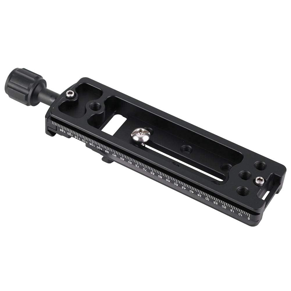 Acouto Quick Release Plate,FNR-140 140mm, FNR-140 Multi-Purpose 140mm Rail Nodal Slide Aluminum Alloy Quick Release Plate