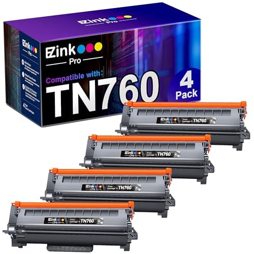 E-Z Ink Pro TN760 TN-760 TN730 TN-730 Toner Cartridge Replacement for Brother tn760 TN-760 to Use with HL-L2350DW HL-L2370DW HL-L2390DW HL-L2395DW
