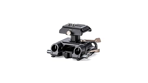 Tilta 15mm LWS Arca Height Adjustable Baseplate - Black | Compatible with DJI Standard ARCA Plates and Tilta Cages | 15mm Rod and Dovetail Support |