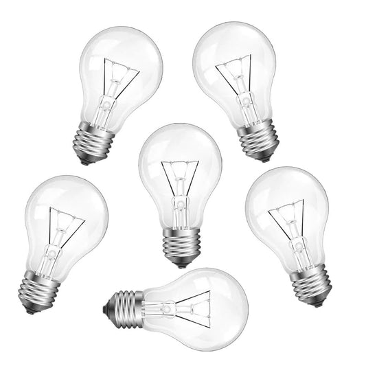 IWOPAN 75Watt Incandescent Light Bulbs, Dimmable, 75W Equivalent, A19 Light Bulbs, E26 Base, for Ceiling Fan Light, Pendant Light, Table Lamp 6PACK