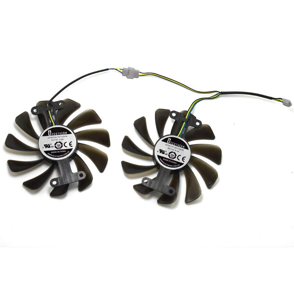 inRobert GFM10012H12SPA 12V 0.5A 95mm 4Pin Video Card Fan Replacement for ZOTAC GTX 1080 AMP Edition Graphics Card