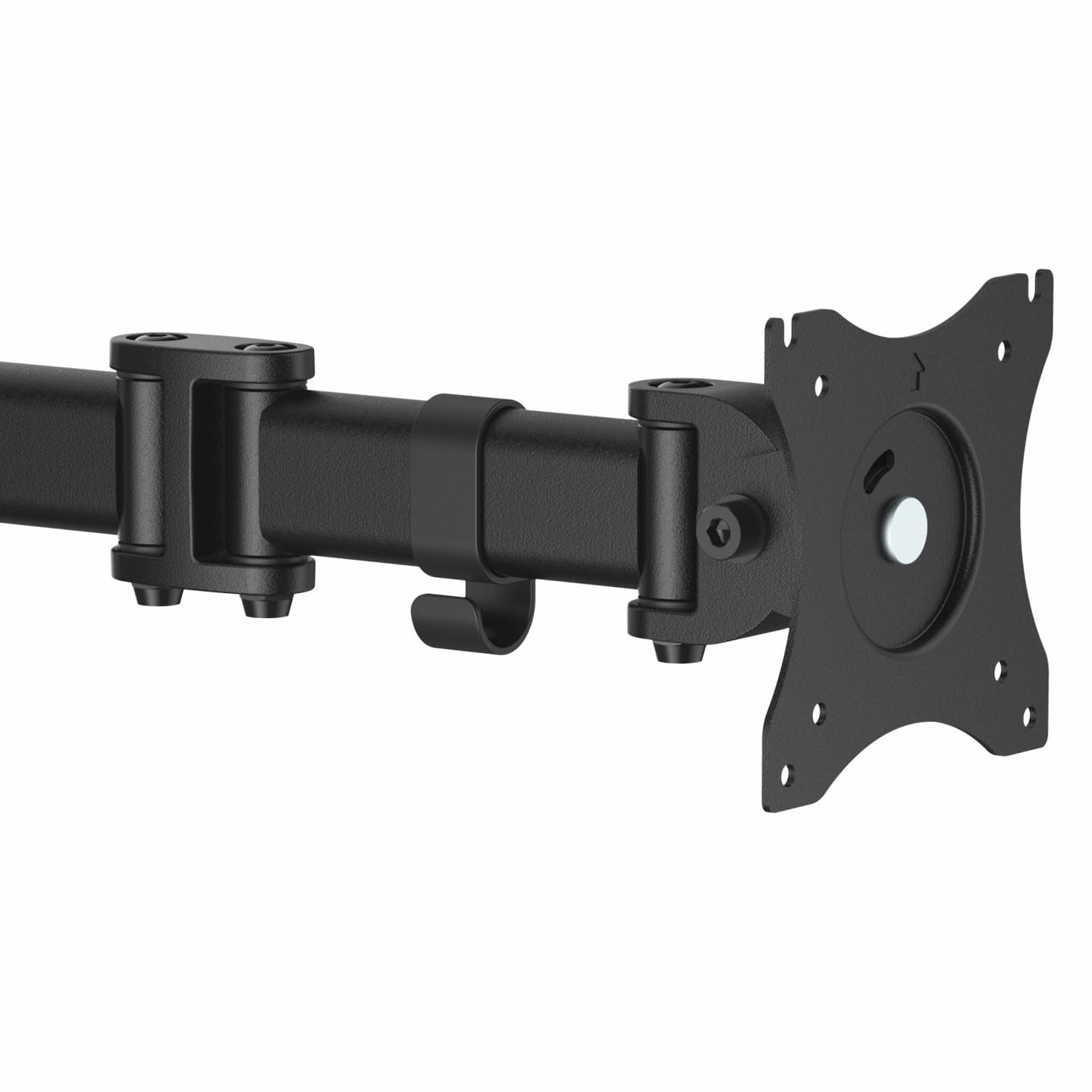 StarTech.com Desk Mount Monitor Arm for up to 34" (17.6lb/8kg), VESA Displays, Articulating Pole Mount Single Monitor Arm, Ergonomic Height